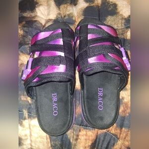 Draco Men's Black and Purple, Graduation Bear Sandals